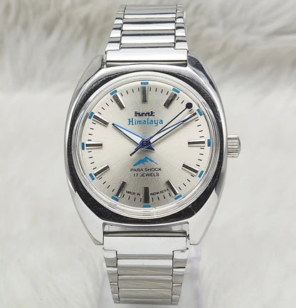HMT Himalaya Gray Dial Handwinding Watch - Timeless Mechanical Elegance