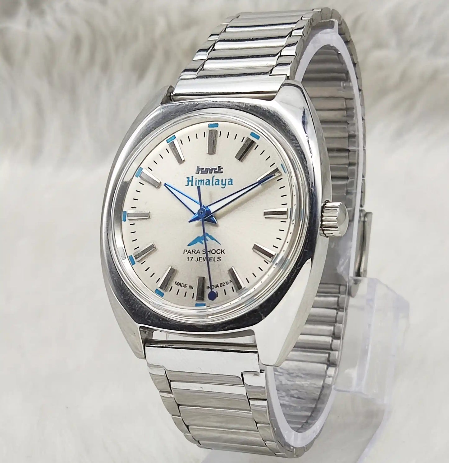 HMT Himalaya Gray Dial Handwinding Watch - Timeless Mechanical Elegance