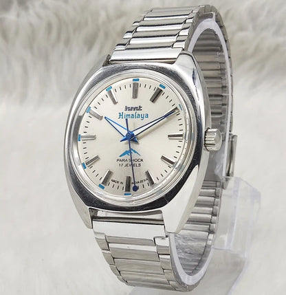HMT Himalaya Gray Dial Handwinding Watch - Timeless Mechanical Elegance