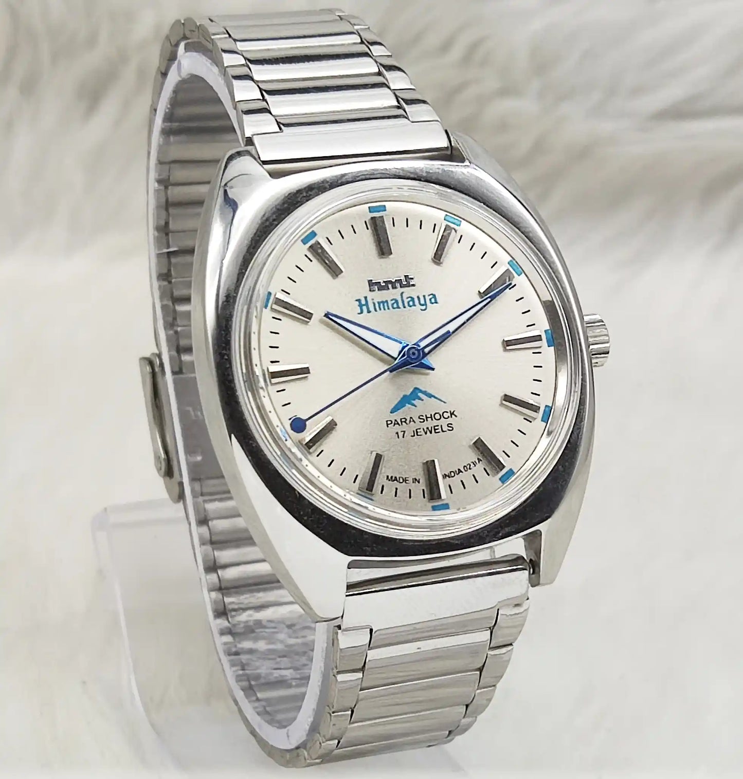 HMT Himalaya Gray Dial Handwinding Watch - Timeless Mechanical Elegance