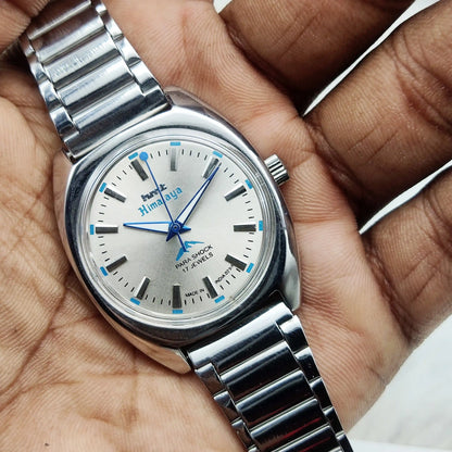 HMT Himalaya Gray Dial Handwinding Watch - Timeless Mechanical Elegance