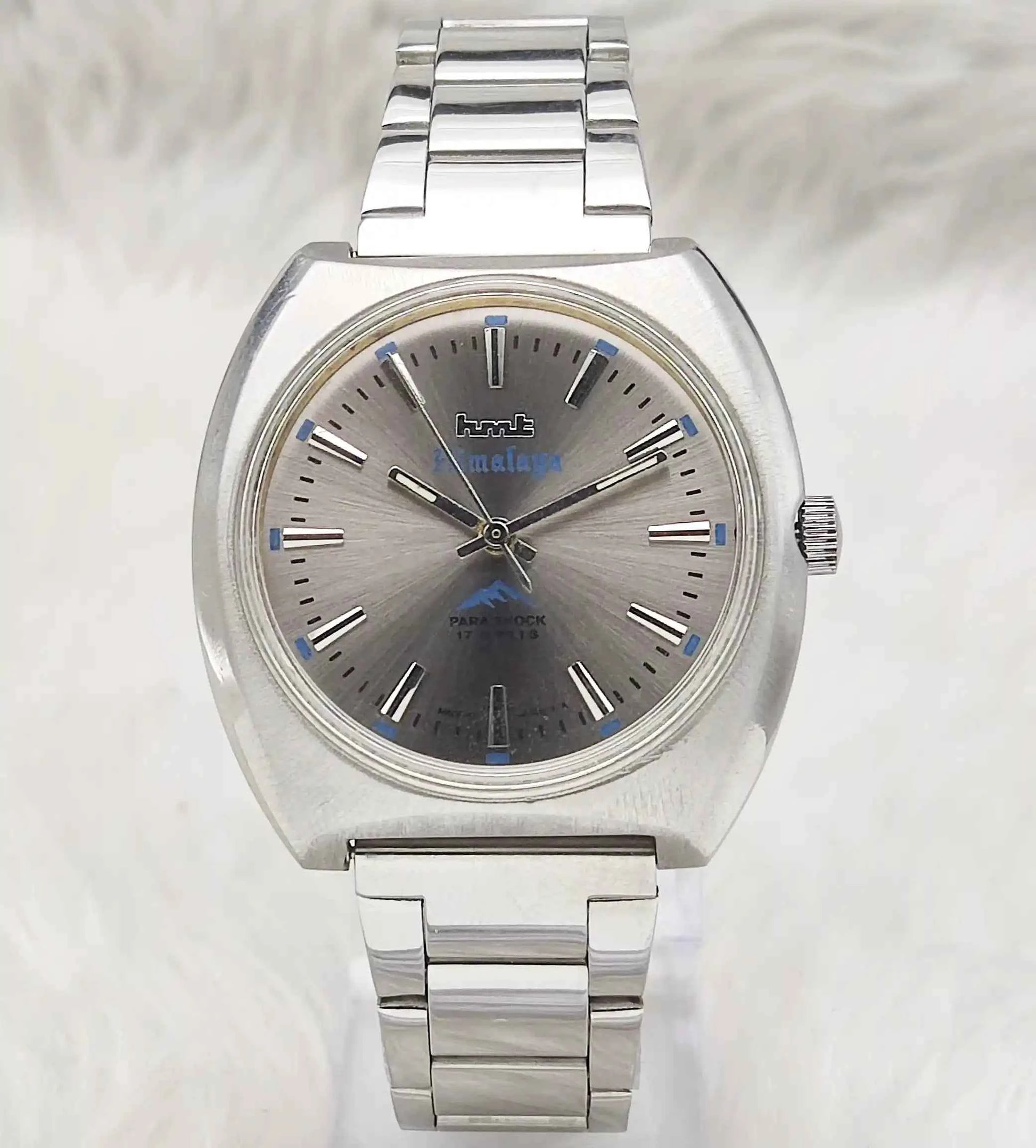HMT Himalaya 17 Jewels Bluish Dial Handwinding Watch