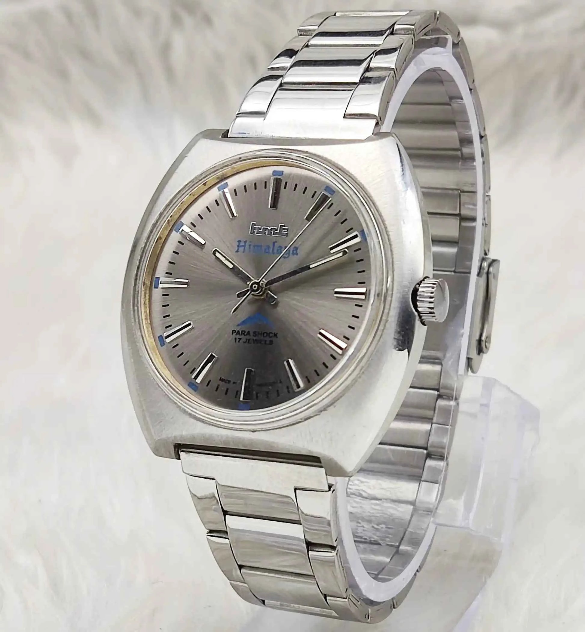 HMT Himalaya 17 Jewels Bluish Dial Handwinding Watch