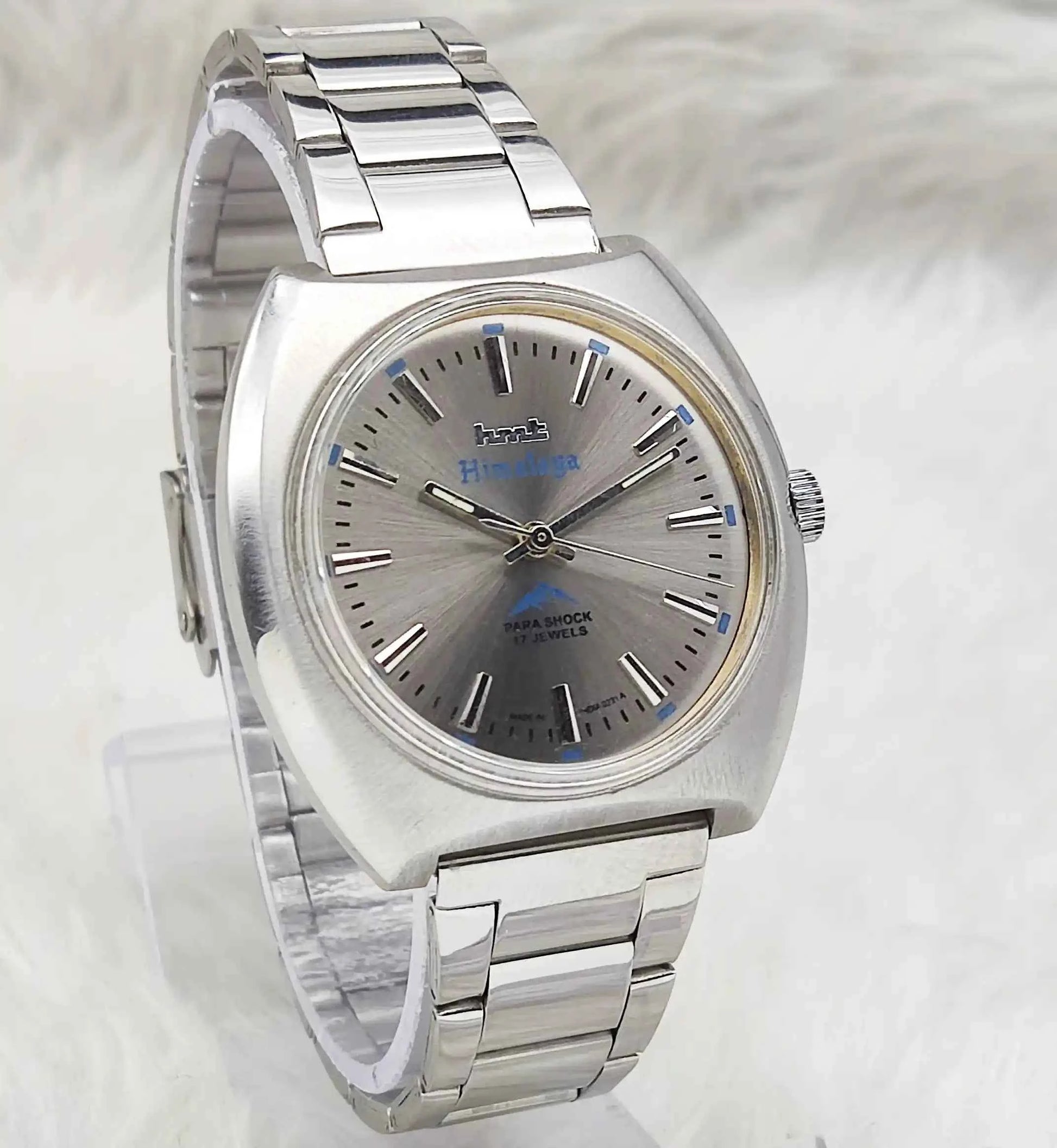 HMT Himalaya 17 Jewels Bluish Dial Handwinding Watch