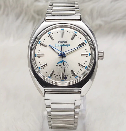 HMT Himalaya Gray Dial Handwinding Watch - Transparent Back