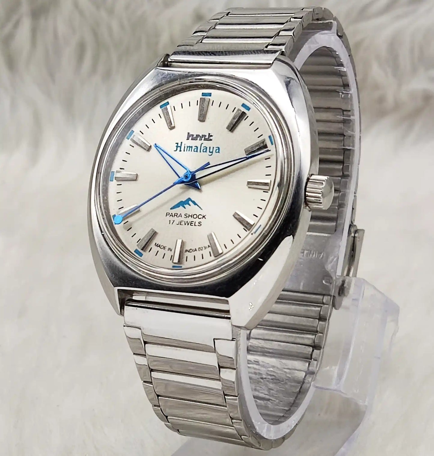 HMT Himalaya Gray Dial Handwinding Watch - Transparent Back