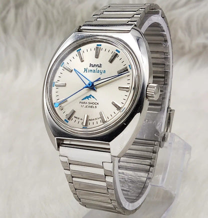 HMT Himalaya Gray Dial Handwinding Watch - Transparent Back