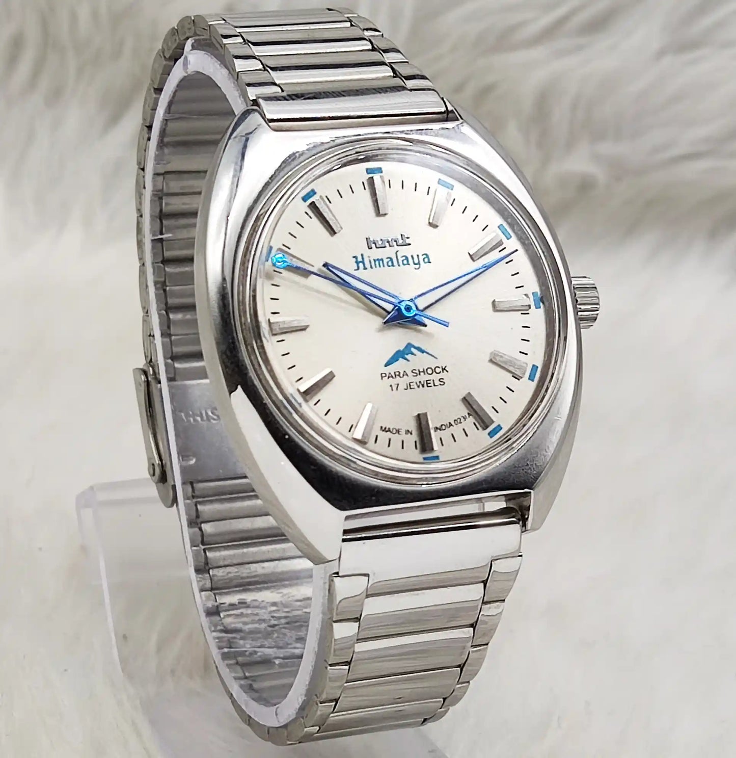 HMT Himalaya Gray Dial Handwinding Watch - Transparent Back