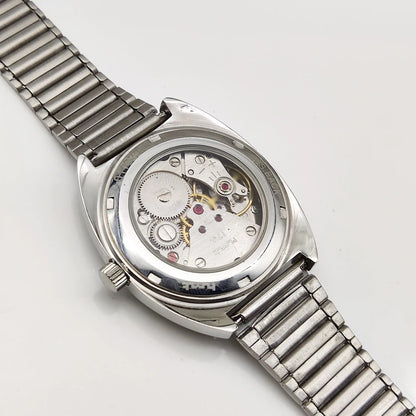 HMT Himalaya Gray Dial Handwinding Watch - Transparent Back