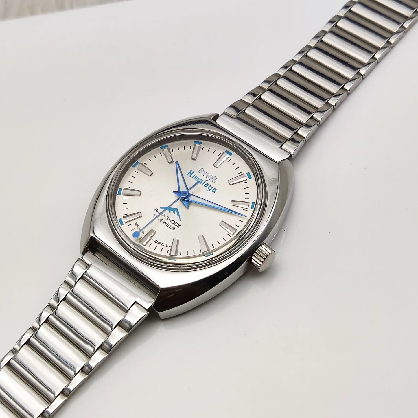 HMT Himalaya Gray Dial Handwinding Watch - Transparent Back