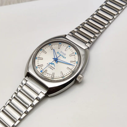 HMT Himalaya Gray Dial Handwinding Watch - Transparent Back