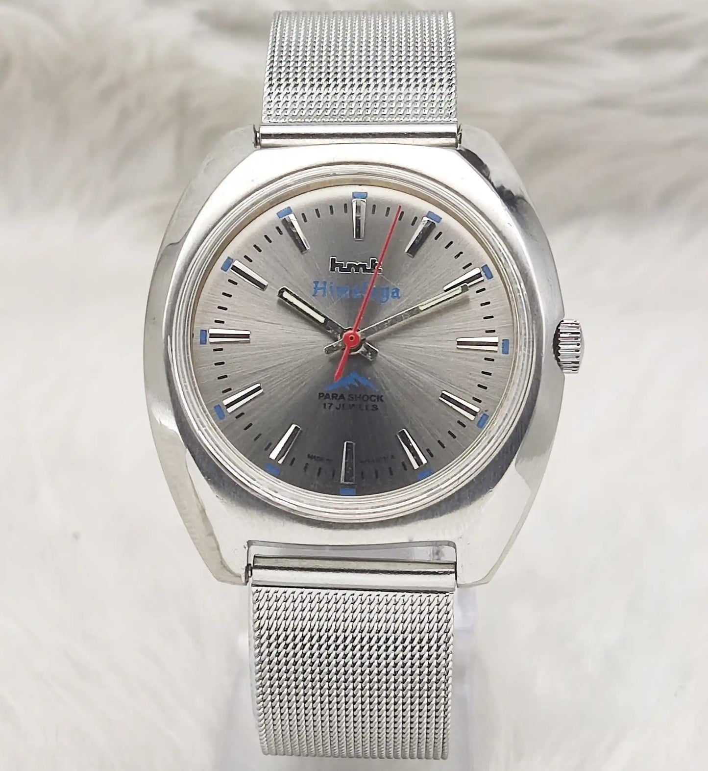 HMT Himalaya Handwinding Gray Dial With Stick Indices Men's Watch