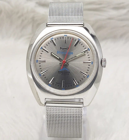 HMT Himalaya Handwinding Gray Dial With Stick Indices Men's Watch