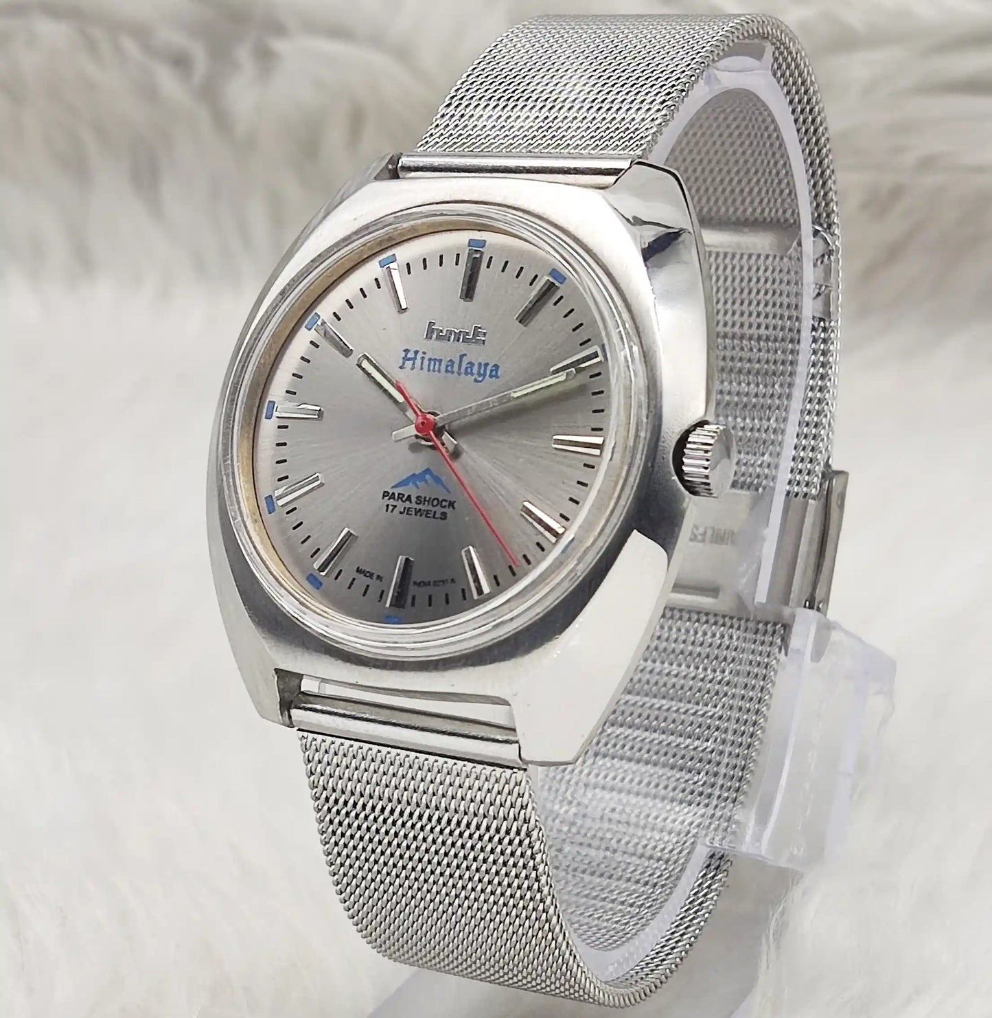 HMT Himalaya Handwinding Gray Dial With Stick Indices Men's Watch
