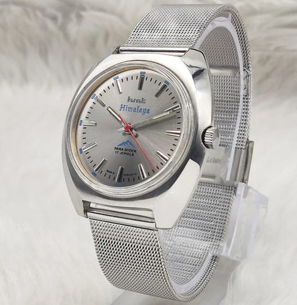 HMT Himalaya Handwinding Gray Dial With Stick Indices Men's Watch