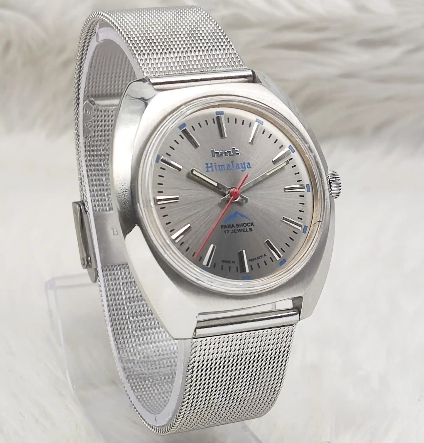 HMT Himalaya Handwinding Gray Dial With Stick Indices Men's Watch