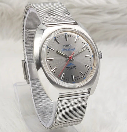 HMT Himalaya Handwinding Gray Dial With Stick Indices Men's Watch
