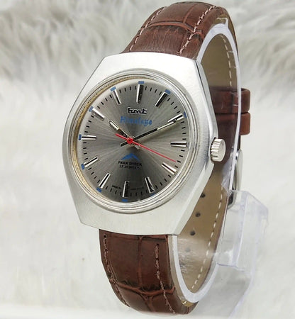 HMT Himalaya Men's Watch - Handwinding Gray Dial with Stick Indices