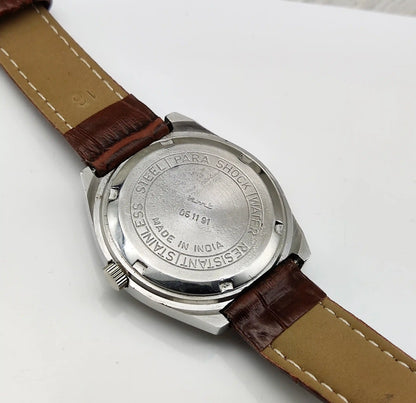 HMT Himalaya Men's Watch - Handwinding Gray Dial with Stick Indices
