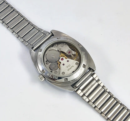 HMT Himalaya Para Shock 17 Jewels Silver Dial Transparent Back Handwinding 0231 Discover-Diamonds