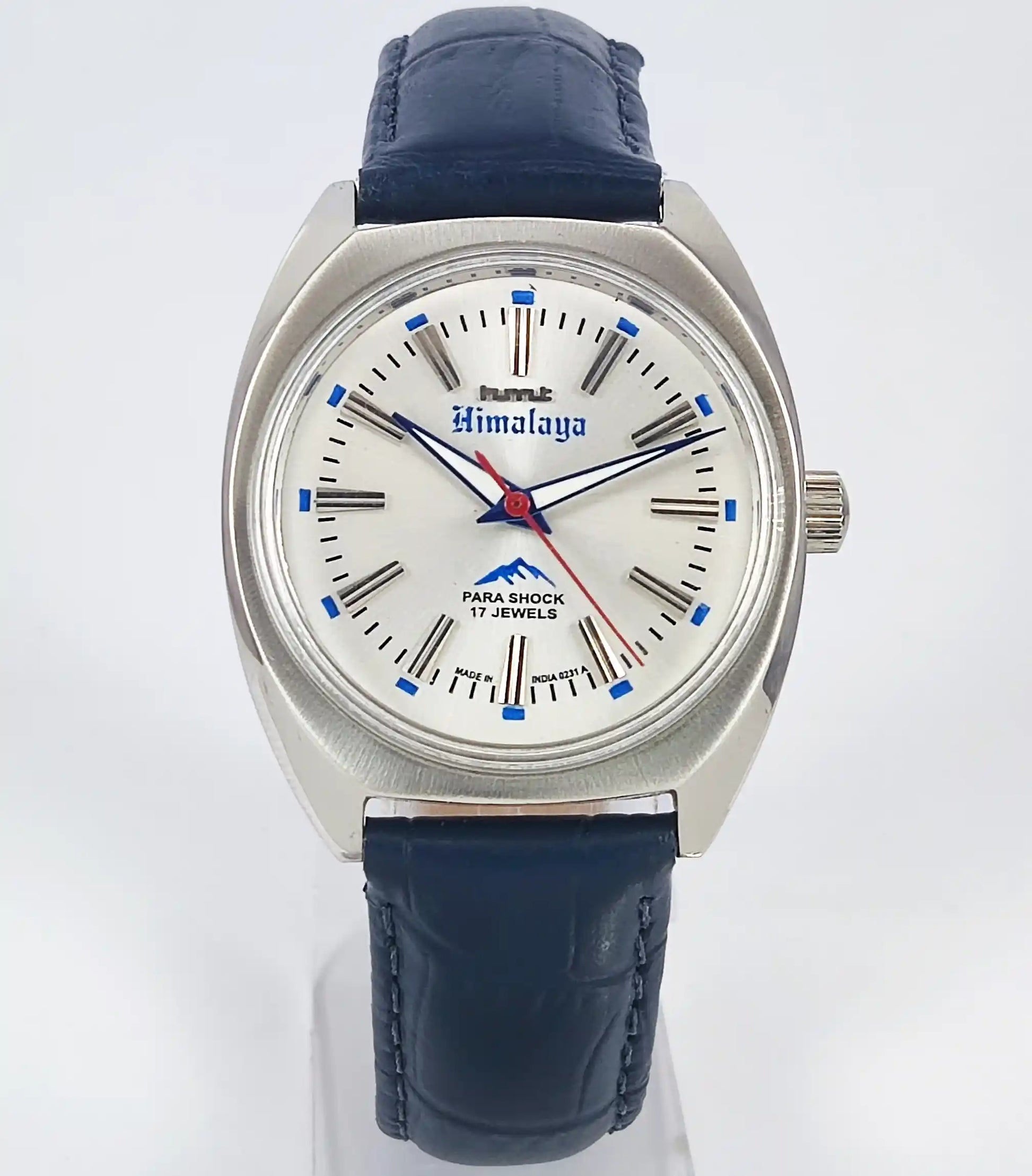 HMT Himalaya Para Shock Silver Dial Transparent Back Handwinding 0231 Discover-Diamonds