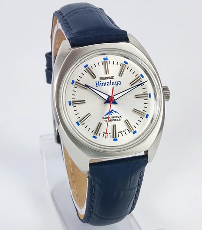 HMT Himalaya Para Shock Silver Dial Transparent Back Handwinding 0231 Discover-Diamonds