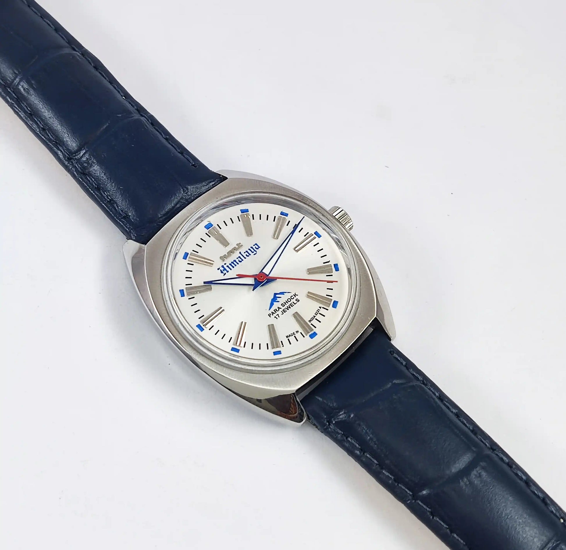 HMT Himalaya Para Shock Silver Dial Transparent Back Handwinding 0231 Discover-Diamonds