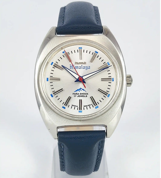 HMT Himalaya Para Shock Silver Dial Transparent Back Handwinding Discover-Diamonds