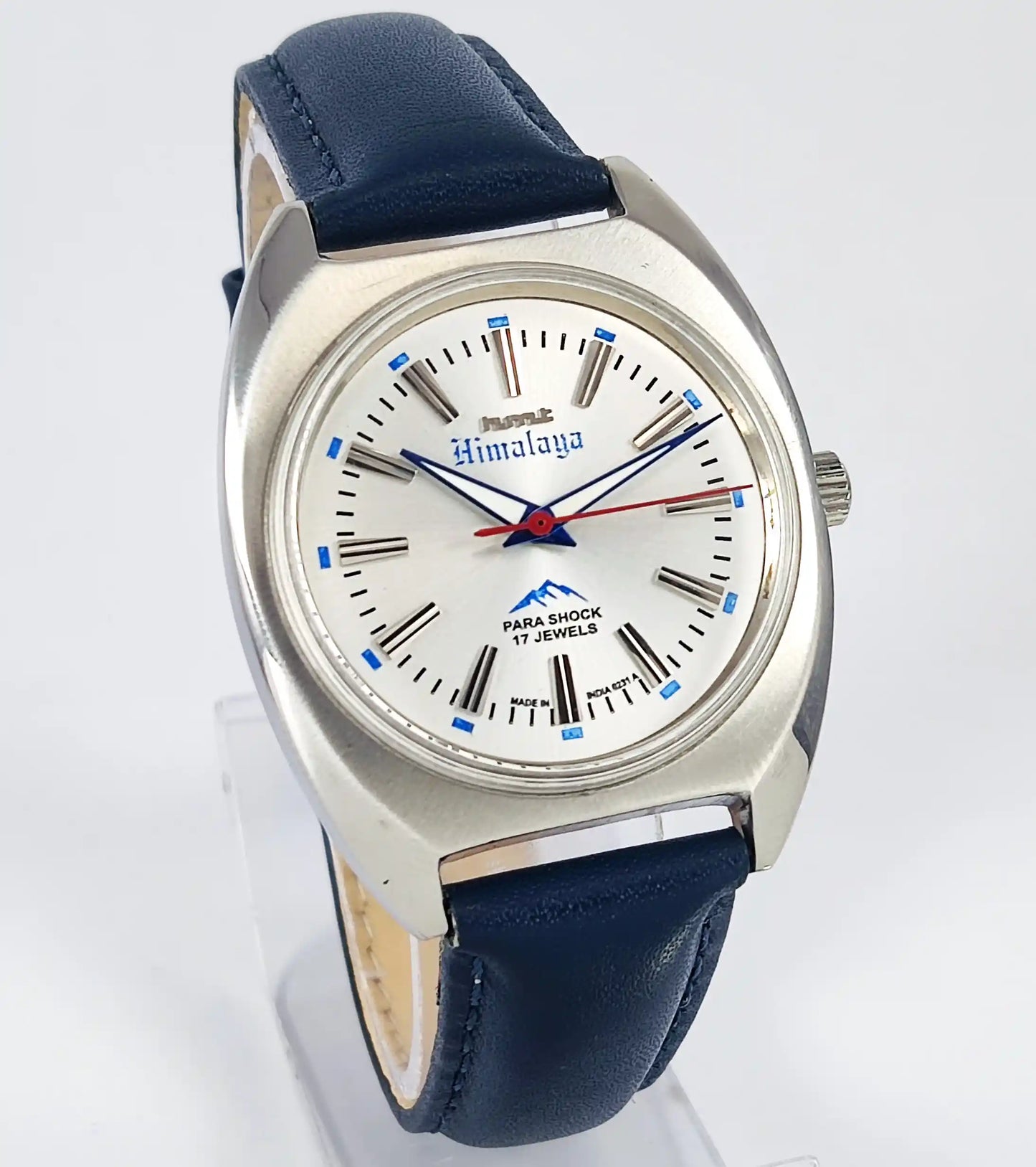 HMT Himalaya Para Shock Silver Dial Transparent Back Handwinding Discover-Diamonds