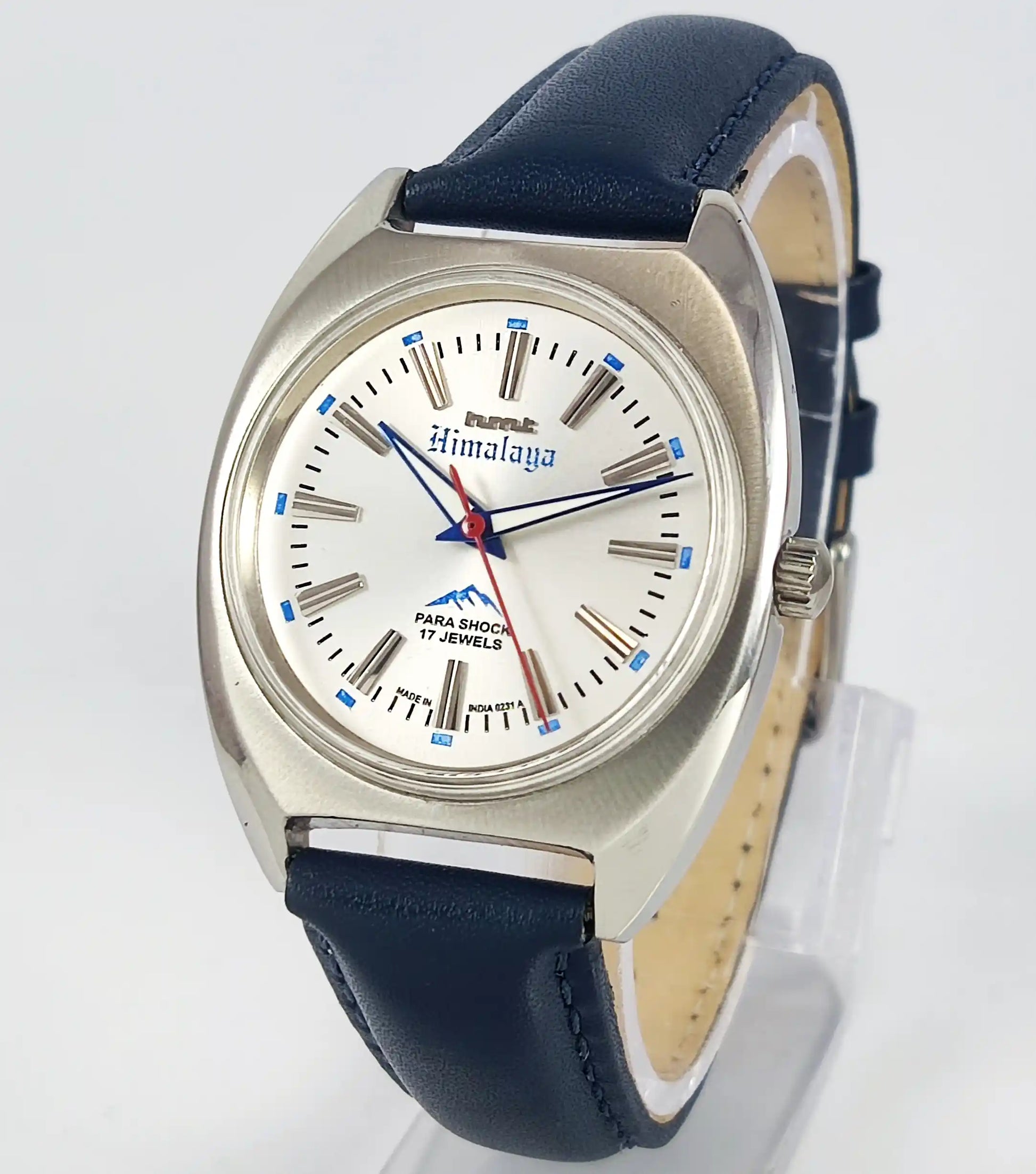 HMT Himalaya Para Shock Silver Dial Transparent Back Handwinding Discover-Diamonds