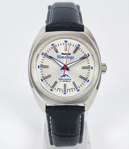 HMT Himalaya Silver Dial Transparent Back Handwinding Men's Watch 0231 Discover-Diamonds