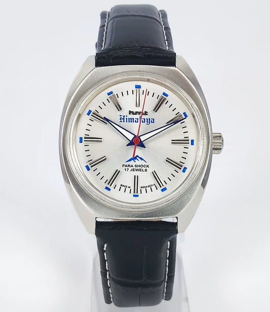 HMT Himalaya Silver Dial Transparent Back Handwinding Men's Watch 0231 Discover-Diamonds