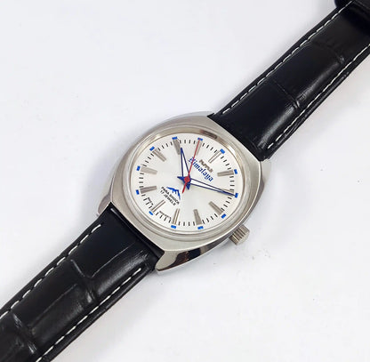 HMT Himalaya Silver Dial Transparent Back Handwinding Men's Watch 0231 Discover-Diamonds