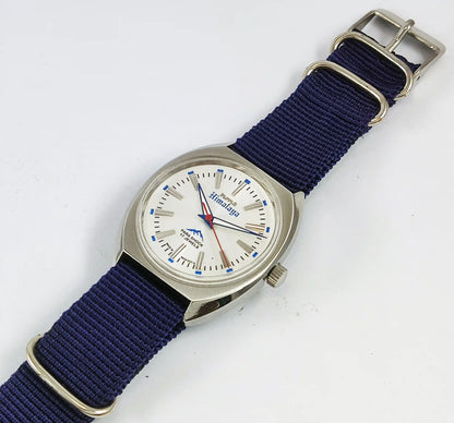 HMT Himalaya Transparent Back Para Shock 17 Jewels Silver Dial  Handwinding 0231 Discover-Diamonds