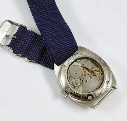 HMT Himalaya Transparent Back Para Shock 17 Jewels Silver Dial  Handwinding 0231 Discover-Diamonds