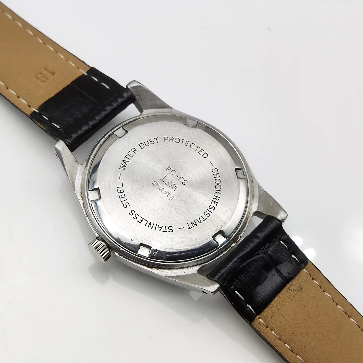 HMT Janata 17 Jewels Black Dial Arabic Font Handwinding Watch
