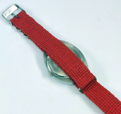 HMT Janata 17 Jewels Para Shock Blue Dial Handwinding Discover-Diamonds