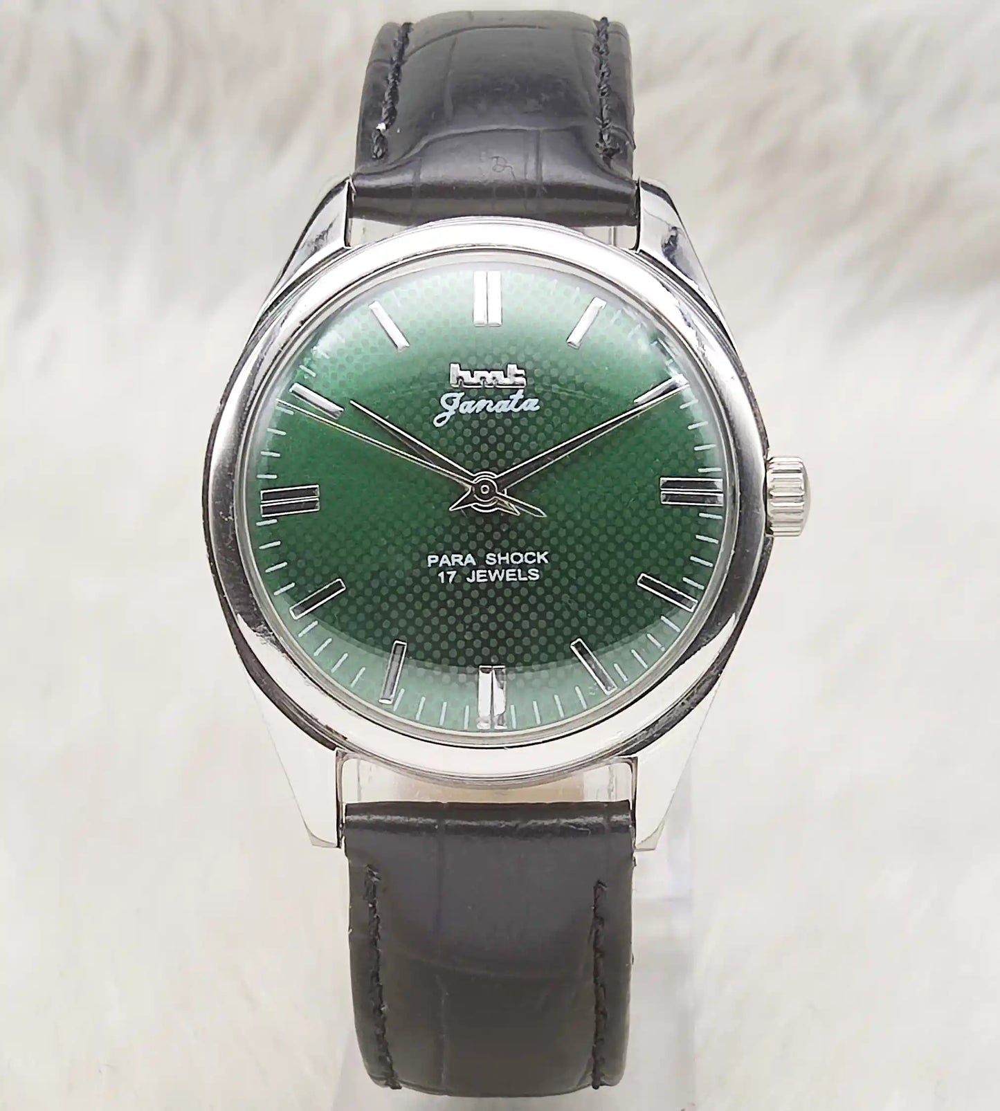 HMT Janata Apple Green Dial 17 Jewels Handwinding Watch