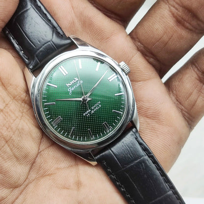 HMT Janata Apple Green Dial 17 Jewels Handwinding Watch