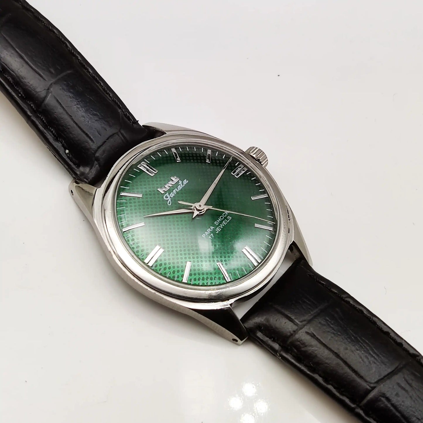 HMT Janata Apple Green Dial 17 Jewels Handwinding Watch