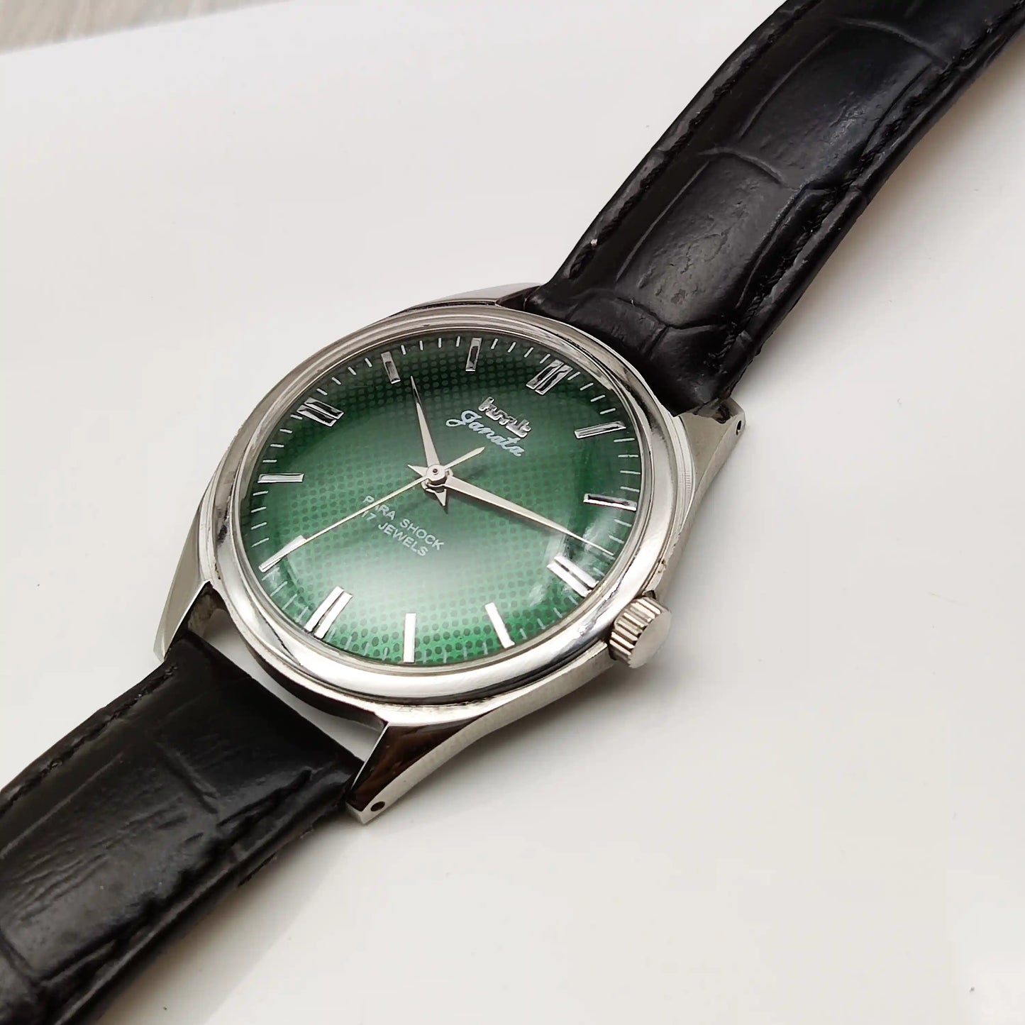 HMT Janata Apple Green Dial 17 Jewels Handwinding Watch