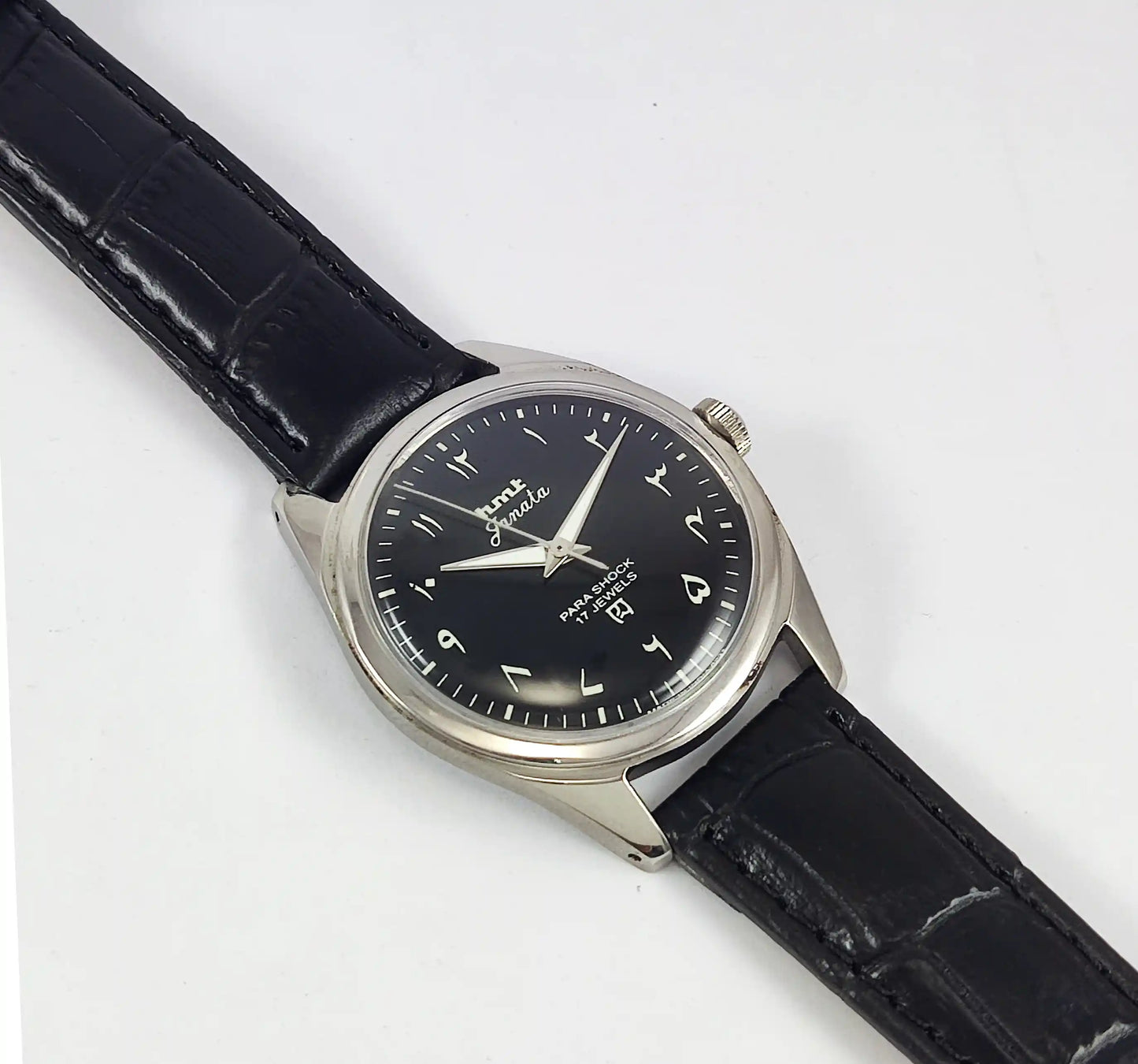 HMT Janata Arabic Font Black Dial 17 Jewels Discover-Diamonds