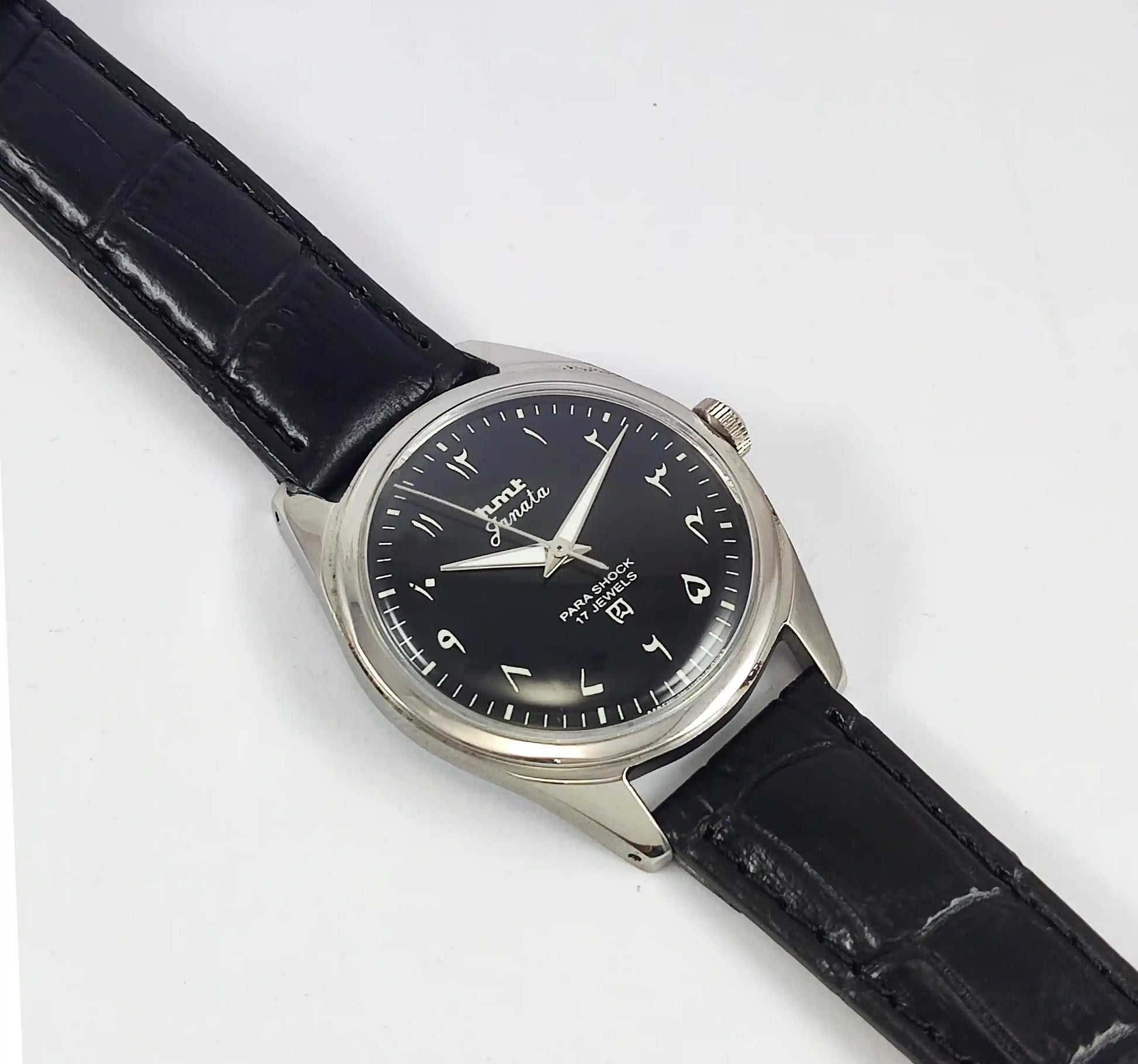 HMT Janata Arabic Font Black Dial 17 Jewels Discover-Diamonds