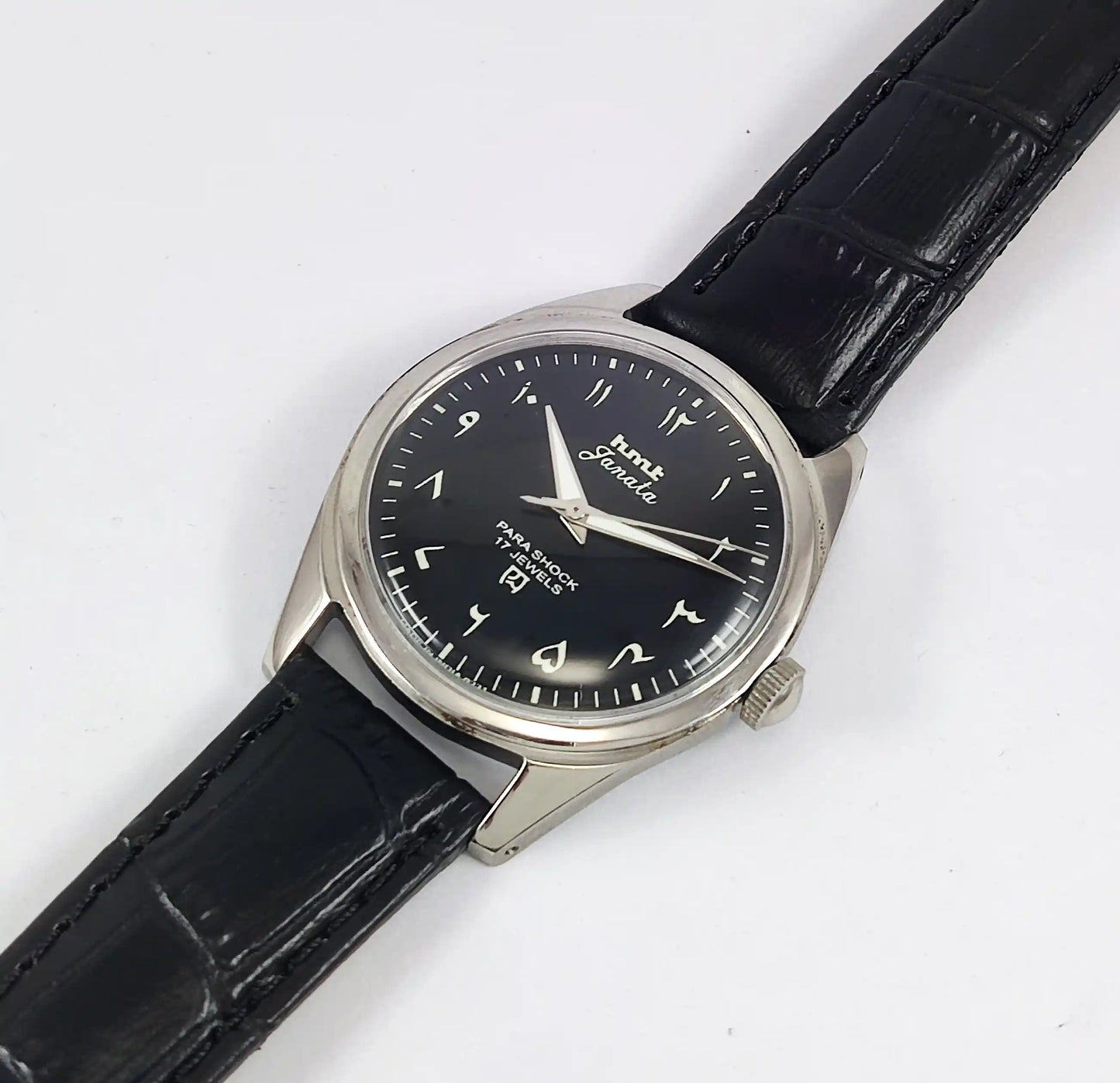 HMT Janata Arabic Font Black Dial 17 Jewels Discover-Diamonds