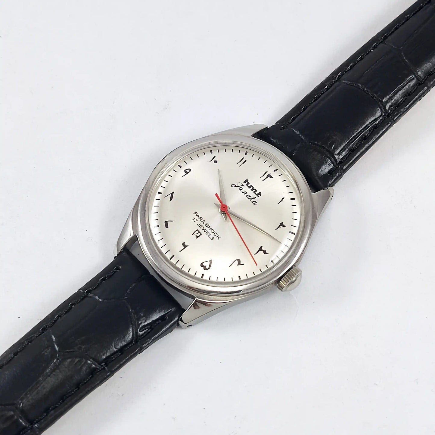 HMT Janata Arabic Font Gray Dial Para Shock 17 Jewels Handwinding - Discover-Diamonds