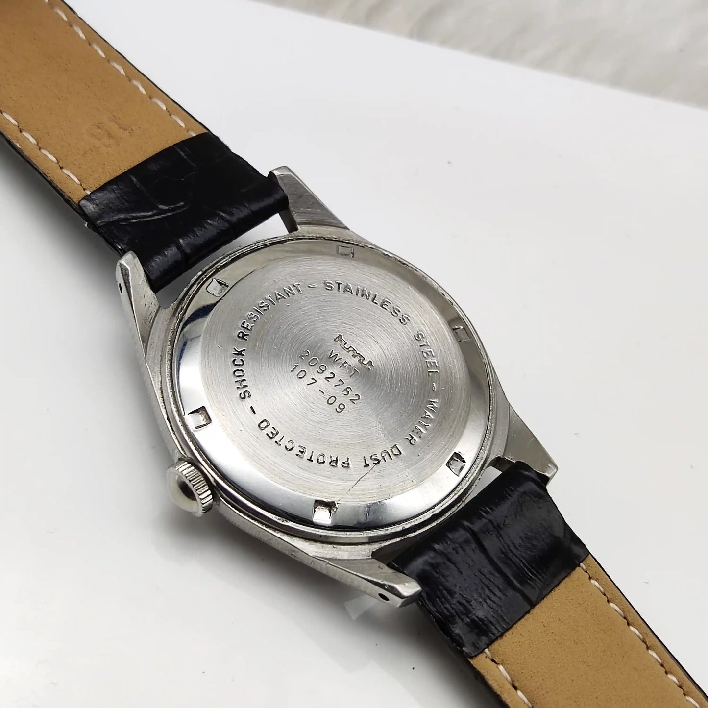 HMT Janata Men's Watch with Black Dial and Devanagari Font, Handwinding 17 Jewels