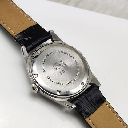 HMT Janata Men's Watch with Black Dial and Devanagari Font, Handwinding 17 Jewels