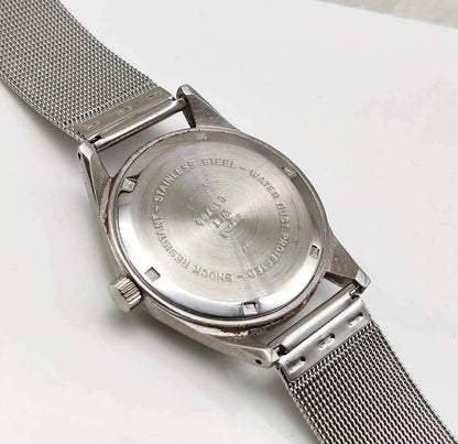 HMT Janata Black Dial Watch Arabic Font Handwinding 17 Jewels