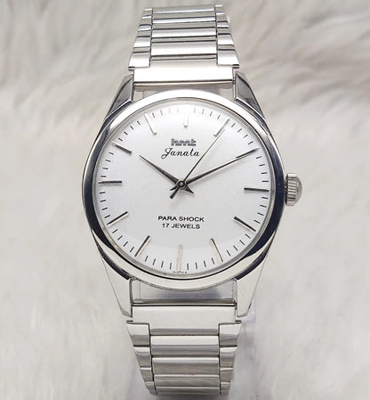 HMT Janata Cloud Silver Dial Stick indices 17 Jewels Handwinding Men's Watch