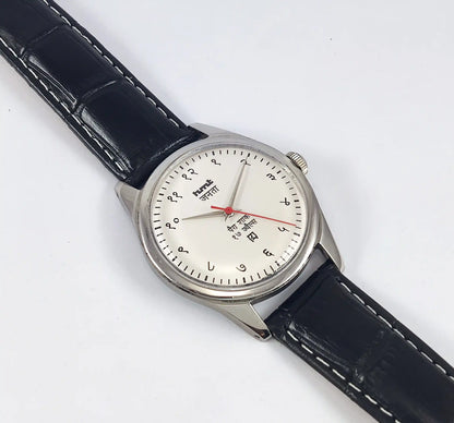 HMT Janata Devanagari Font Gray Dial 17 Jewels Discover-Diamonds